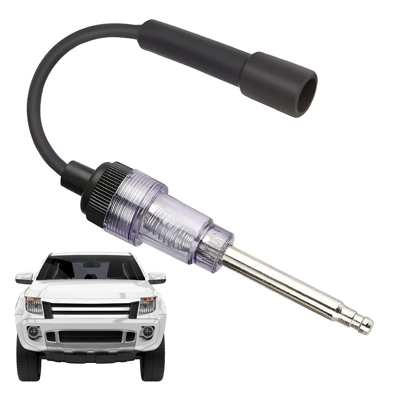 Spark Plug Tester - Engine Ignition Analyzer, Hole Diagnostic Tool | Adjustable Display Fast Misfire Detection Reliables Performance Testing, Must Have for Car Motorcycle Small Engine Maintenance