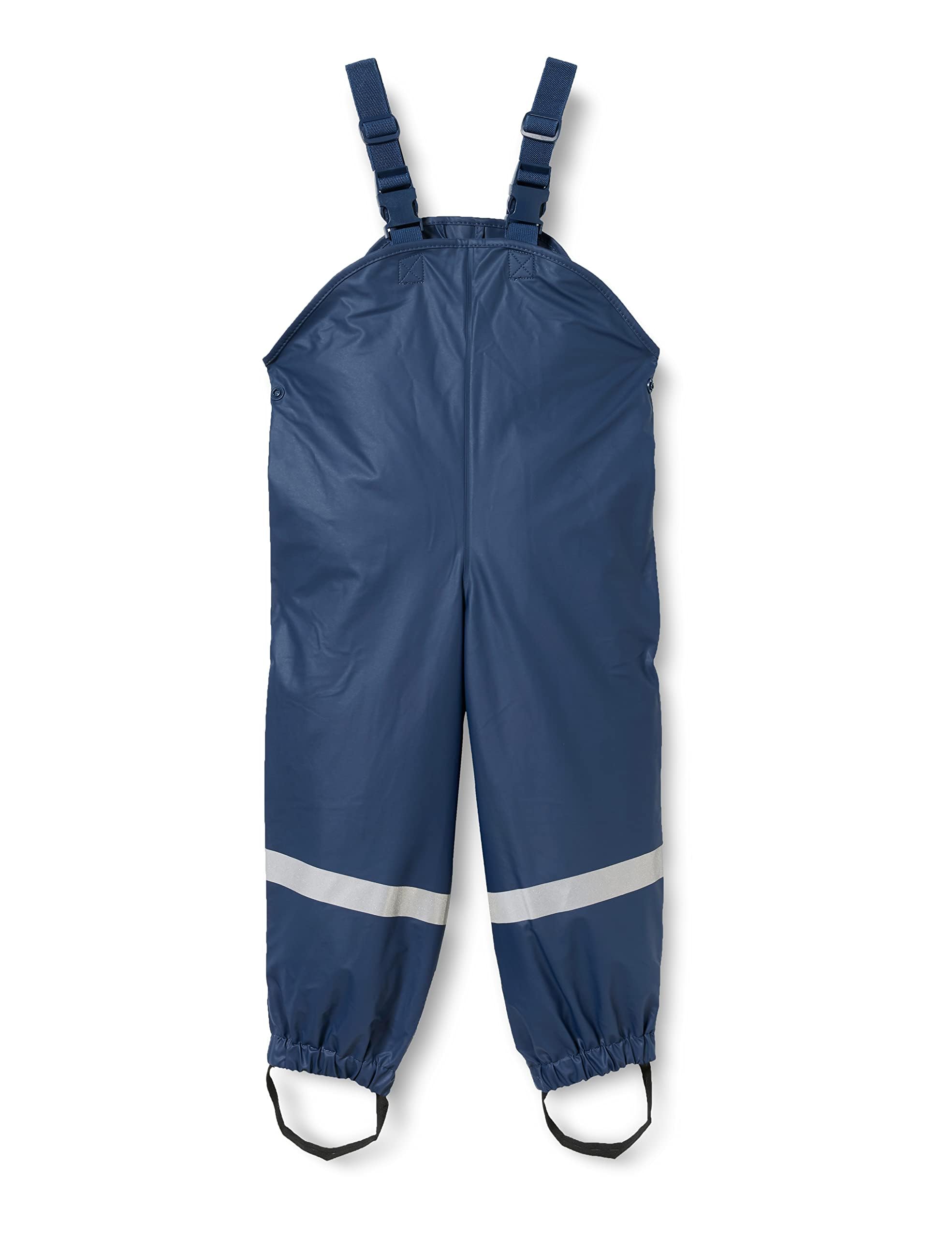 Playshoes Unisex Kids Marine Fleece 408622 Rain Dungarees, Blue, 104