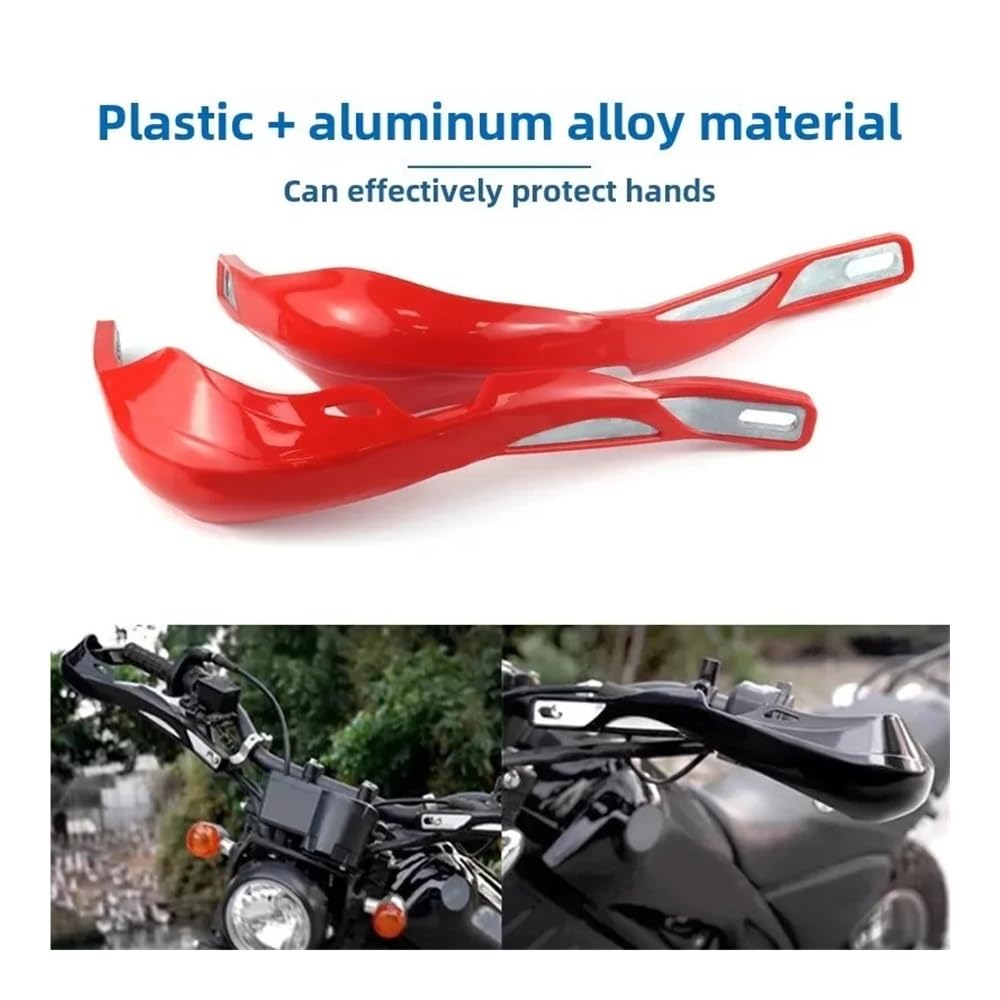 Protectores de Mano para Motocicleta, manillares Huecos reacondicionamiento, diámetro Interior para protección Barra Manillar 15-19mm(Black)