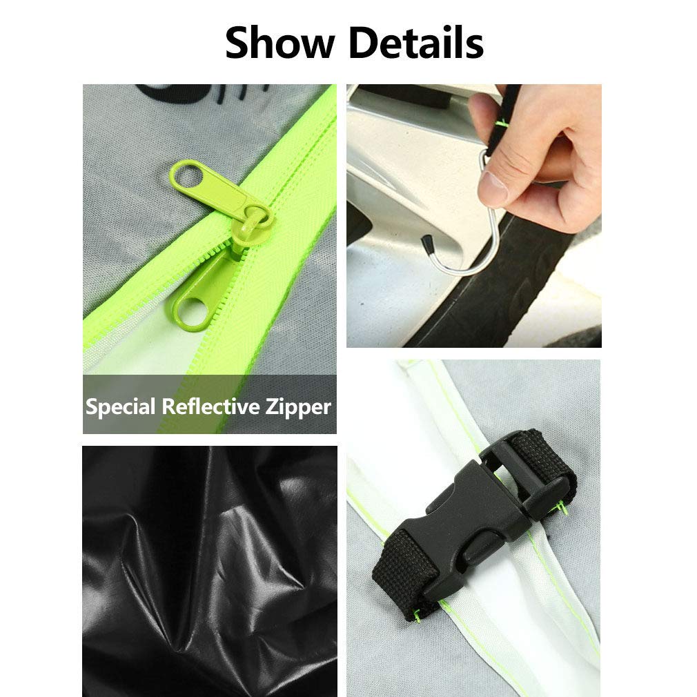 BâChe Voiture Exterieur Housse De Protection Oxford Couverture ImperméAble Auto, Housse De Protection De Voiture BâChe ImperméAble à L’Eau Et éTanche à La PoussièRe Protection,Green