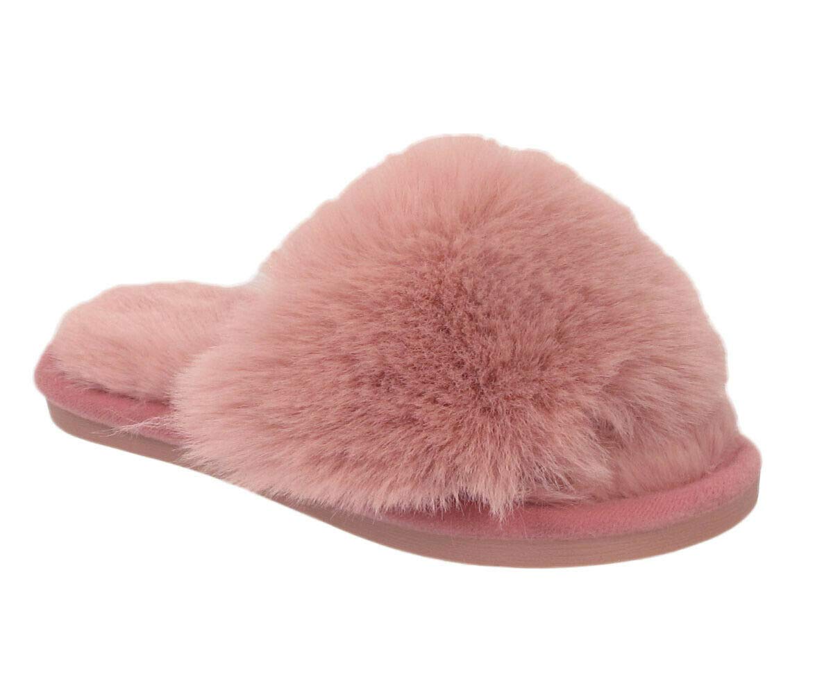 Fur Sliders Fur Slides Kids Girls Furry Slippers Kids Sliders