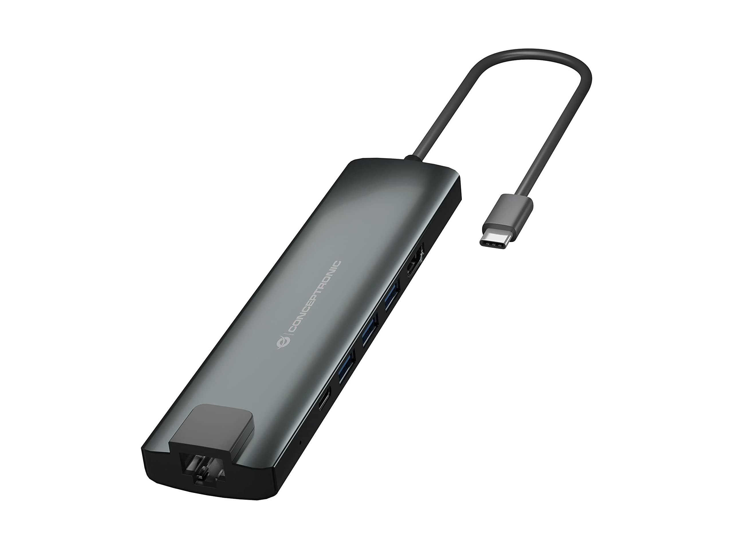 Conceptronic DONN06G - Hub Adattatore Multifunzione 9 in 1 USB-C