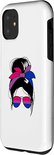 Miniatura 8 de iPhone 13 Pro Bisexual Messy Bun Bi Sexual Funda bisexual para mujer