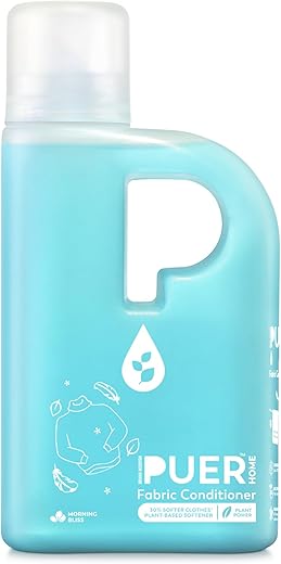 PUER Fabric Conditioner Morning Bliss 500ml for Front & Top Load Washing Machine | Plant Based & Eco Friendly | Lint Free Softness with Long...