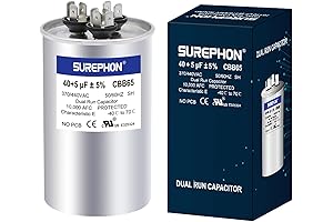 Superior 40/5 uF 40+5 MFD 370V or 440V Dual Run Capacitor