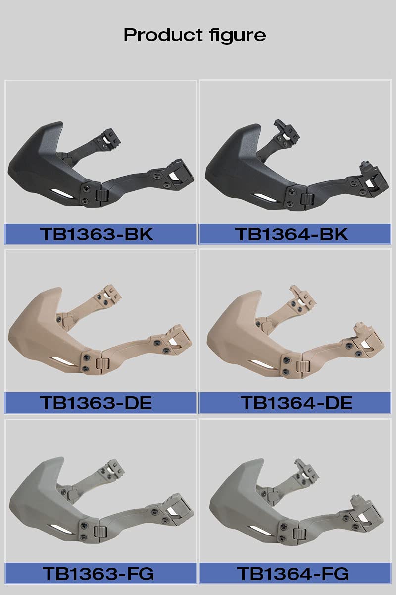 FMA Maschera protettiva tattica casco pieghevole mezza maschera
