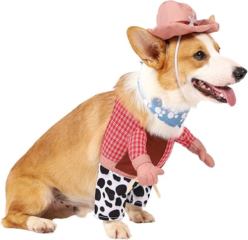 Miniatura 5 de Spooktacular Creations - Disfraz de Halloween de vaquero para perro y mascotas (S)