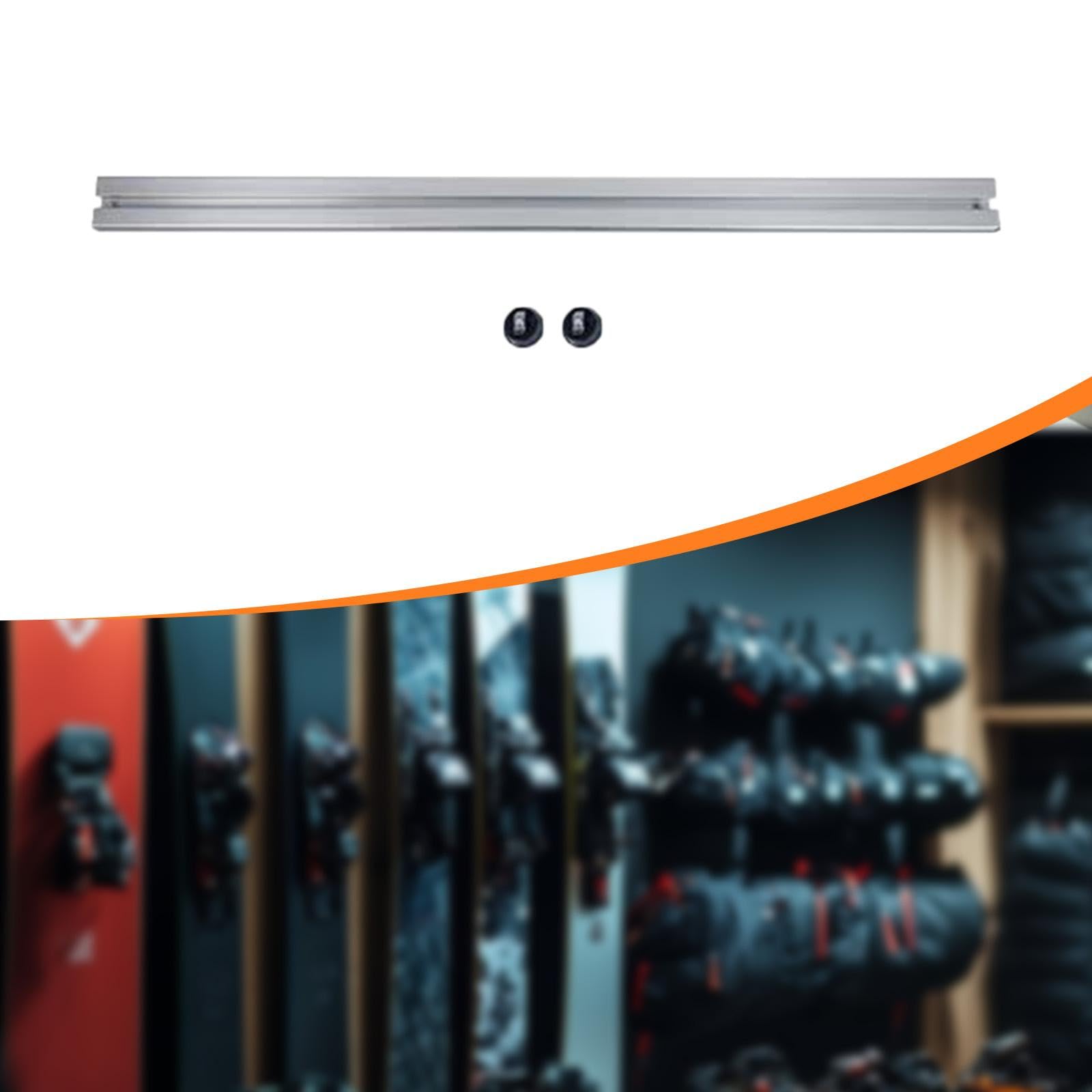 Skiwandhalterung Zur Aufbewahrung von Skiausrüstung, Einfache Montage, Platzsparende Wandhalterung für Snowboards