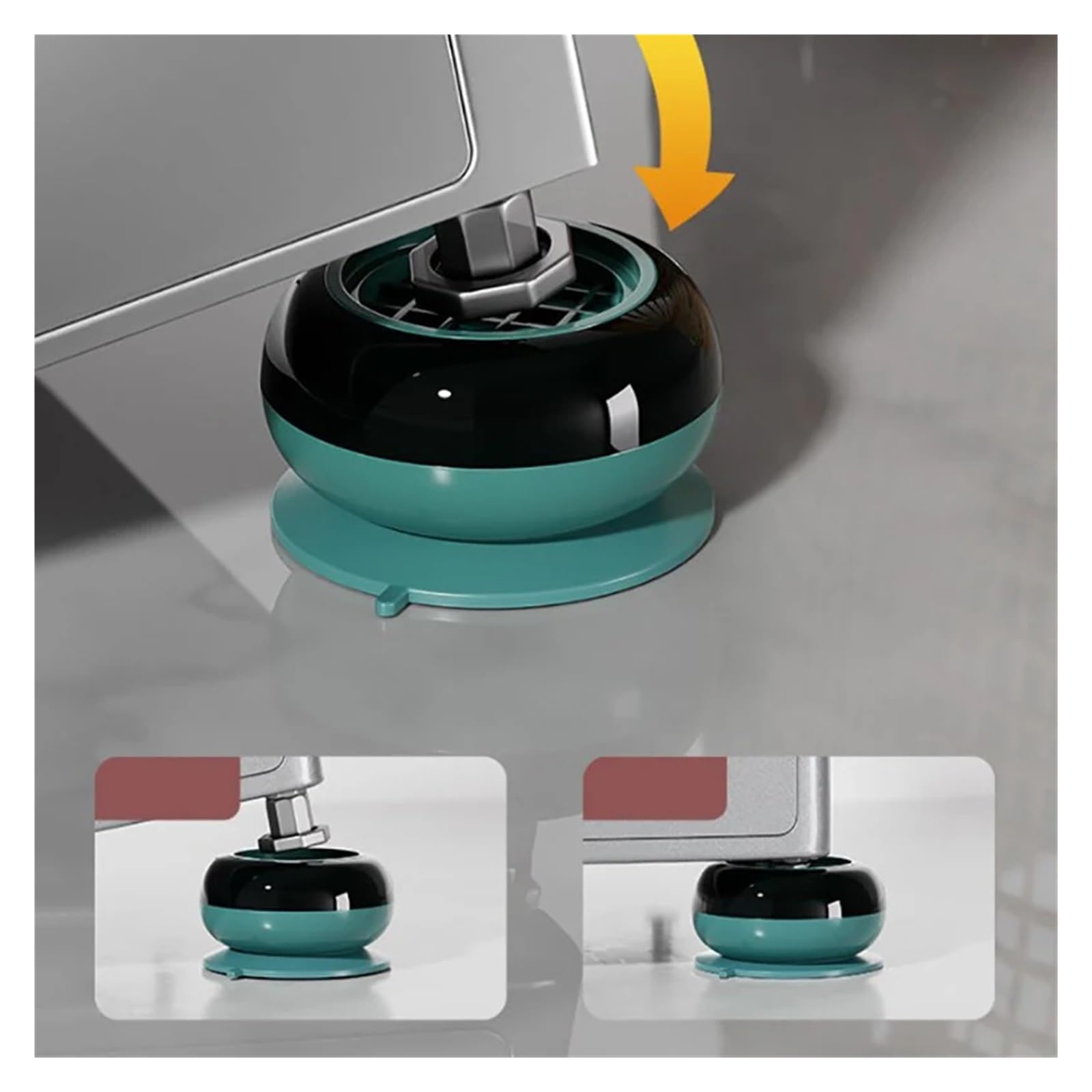 Almohadillas De Vibración For Lavadora Base Estabilizadora De Pies De Soporte Anti(4pcs A)