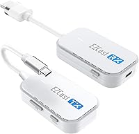 Vista 9 de EZCast Transmisor y receptor HDMI inalámbrico, 4K 30Hz, duplicación de pantalla y extensión para portátil/PC/PS5, rango de 98.4 ft