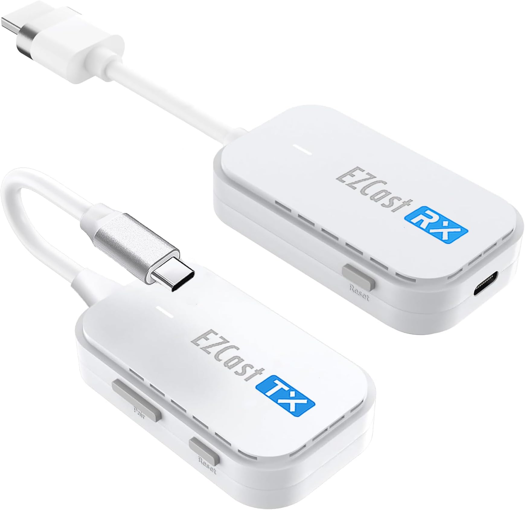 Wireless USB-C to HDMI Transmitter and Receiver, DisplayPort Screen Mirror from iPhone 15 to TV, 1080p HD, HDMI Extender, Wireless Display from Tablet and laptops to HDTV projectors