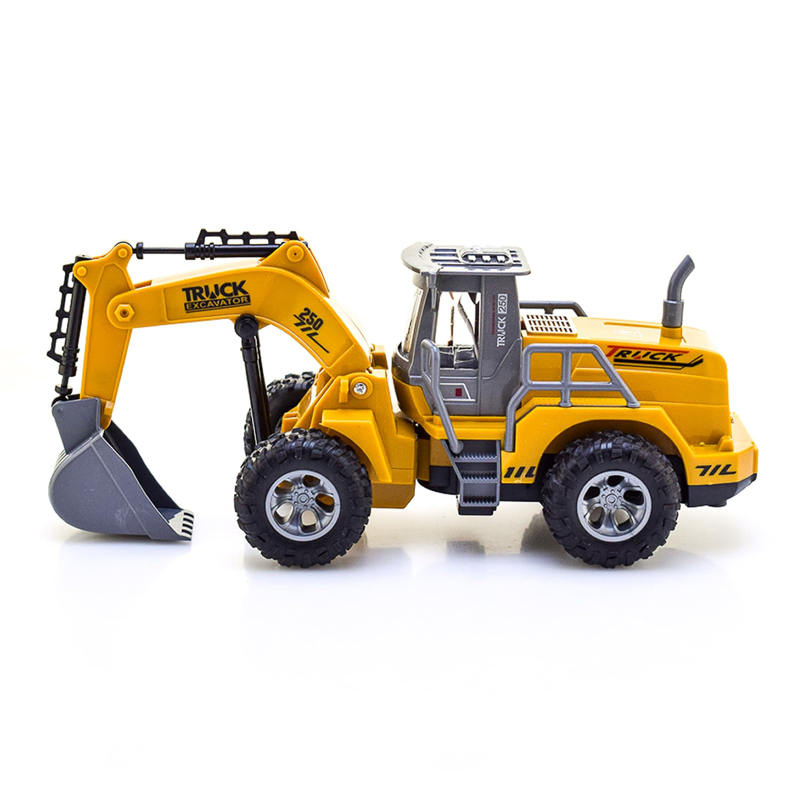 4 canaux 1:32 pelle télécommandée jouet, avec lumières clignotantes, télécommande sans fil, tracteur Digger jouets pour enfants, pour cadeaux pour enfants de 3 4 5 6 7 ans