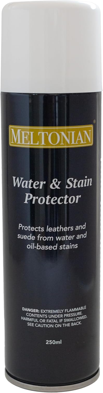 Meltonian Water and Stain Protector 250ml - Waterproof Shoe Spray for Leather & Suede, Protects from Oil Stains