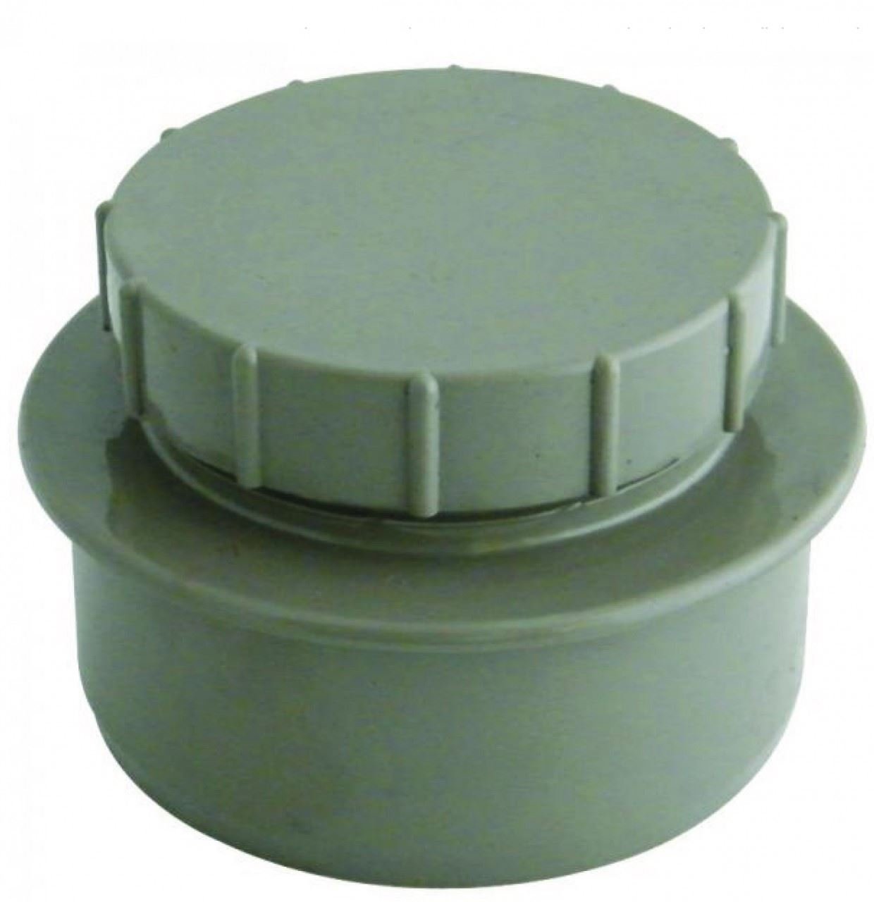 FloPlast Solvent Weld Soil Screw Access Cap Grey SS292