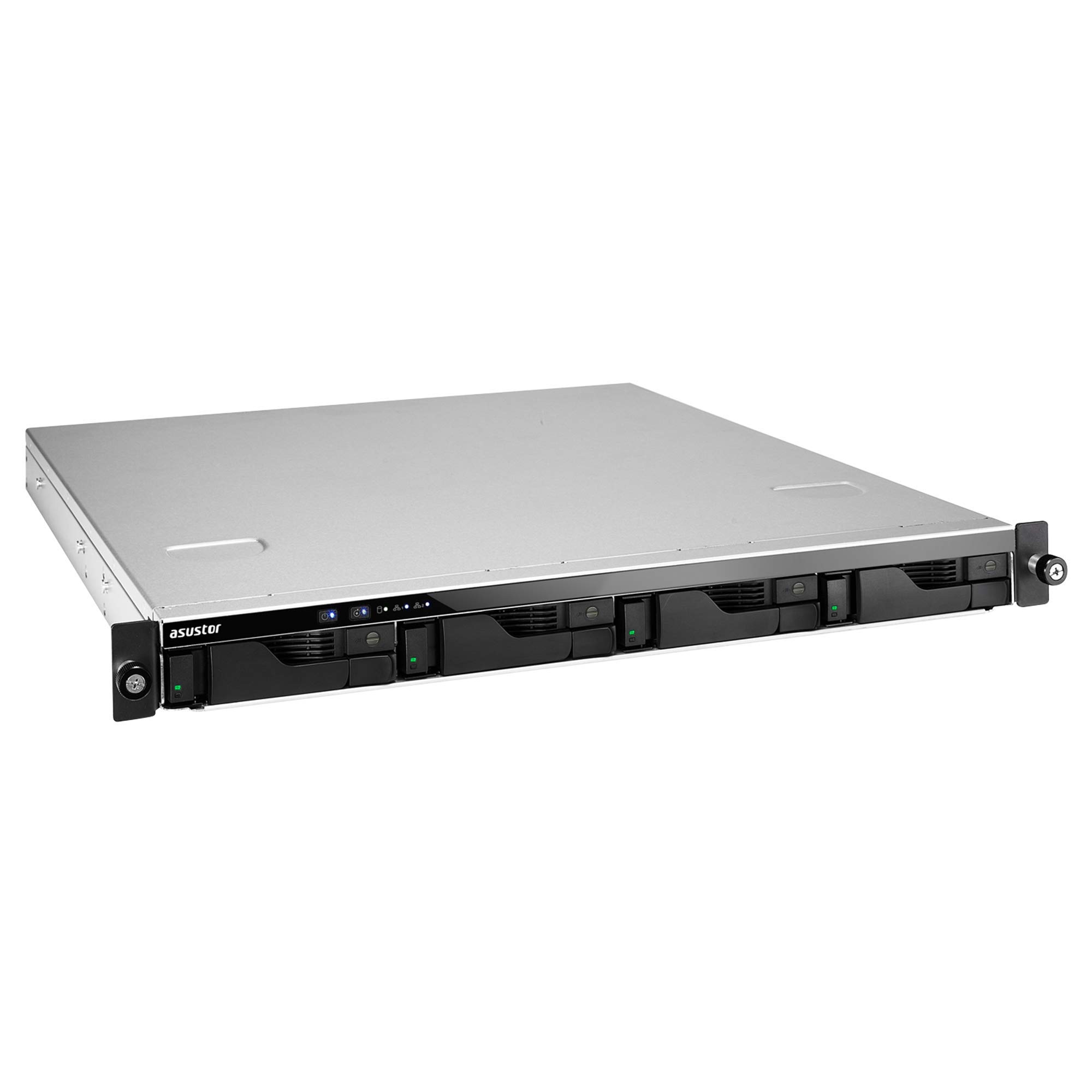 Asustor Lockerstor AS6504RD 4 Baies NAS Boîtier de Stockage réseau Quad Core 2,1 GHz CPU 8 Go RAM DDR4 avec Rail