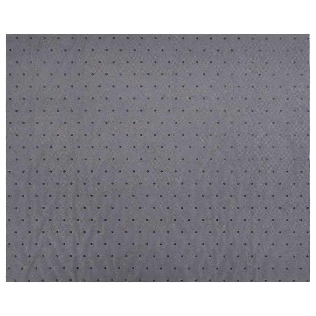 Panno per legare l'olio, grigio, in polipropilene, 40 x 1000 cm, forato, assorbe lo sporco di olio, per officina, fabbrica, casa, pulizia rapida e ordine per la cura dell'auto