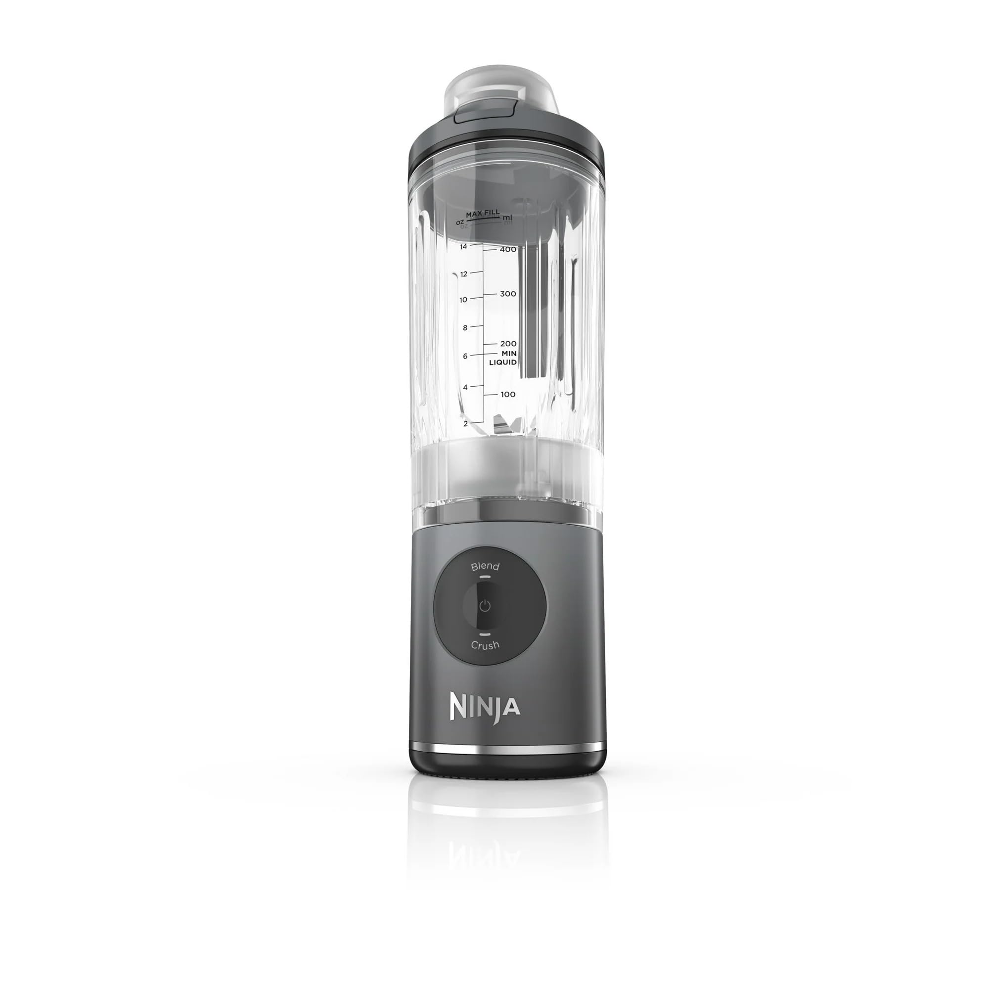 Ninja BC200GY Blast Max Personal Cordless Blender for Smoothies, Frozen Drinks, Ice Crush, 20 oz. Twist & Go Vessel, Gray - Certified Refurbished
