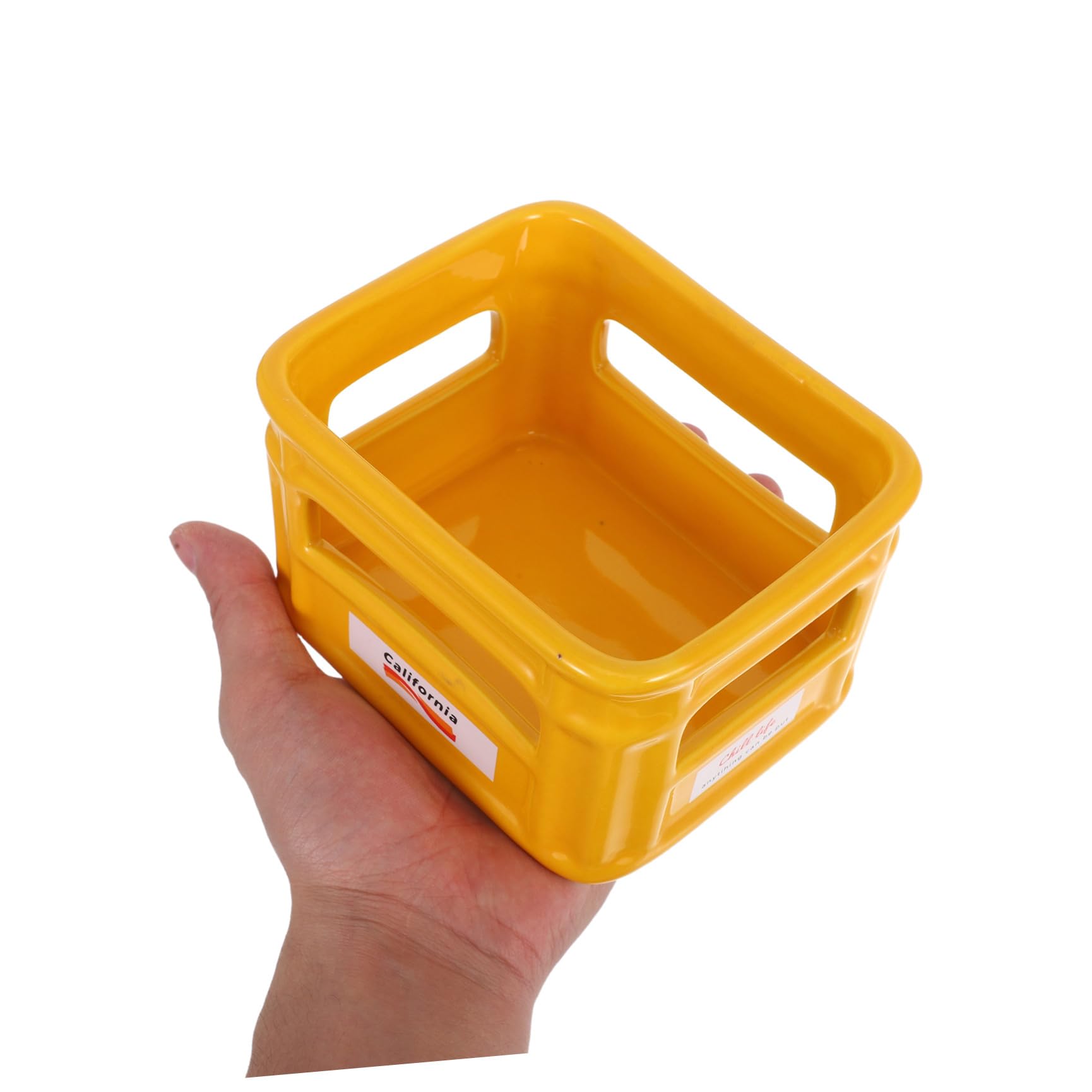 GALPADA Vassoio di Frutta e Piatti per Snack in Ceramica 2 Pezzi Bianco e Giallo Resistenti e Creativi per Casa e Bar Adatti a Aperitivi e Merende Riutilizzabile