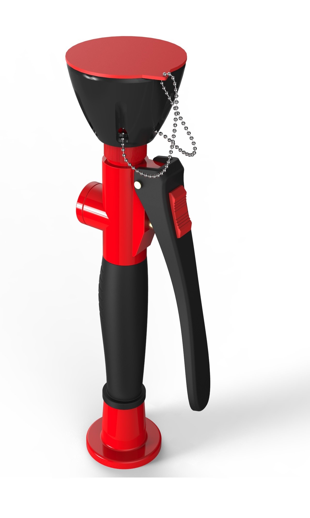 D-AR Doccia oculare d’emergenza certificata DIN 75 mm x 260 mm rosso