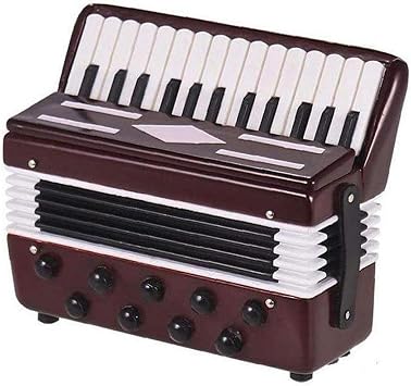 Miniature Accordion Mini Portable Accessory Ornament Plastic Accordion Model