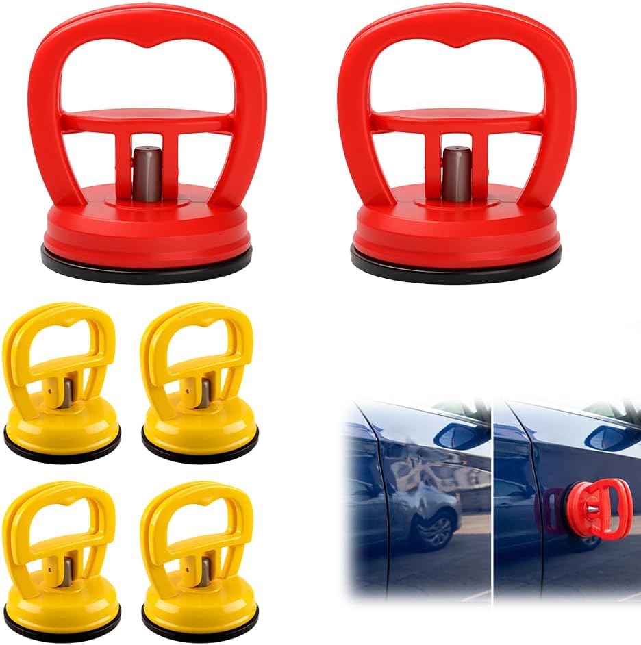 Heavy Duty Car Dent Puller Kit, Car Dent Puller Dent Remover Tool for Car, Dent Removal Kit Suction Cup Dent Puller and Dent Repair Kit for Car Body, Screen, Tiles Lifting, Objects Moving (2 set)