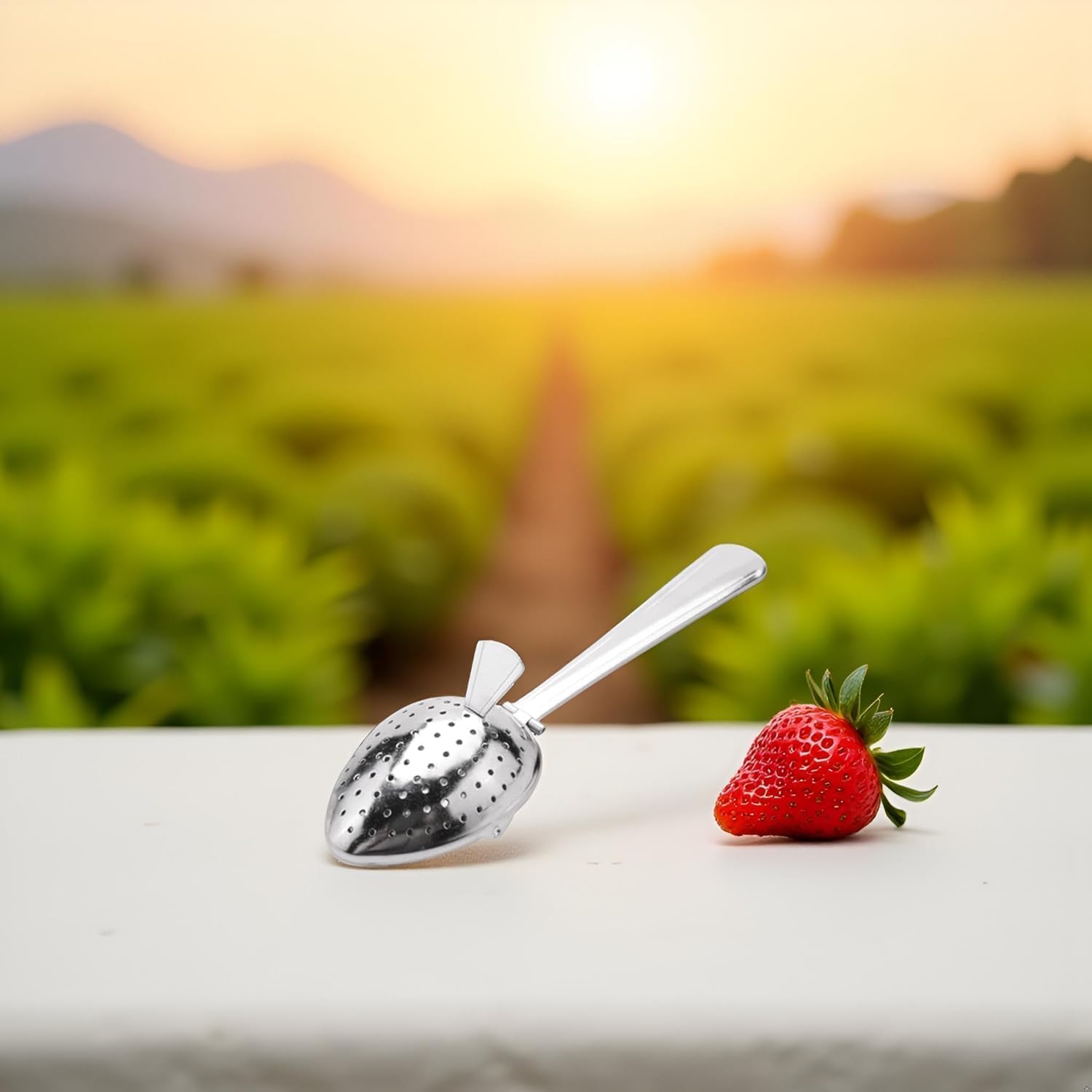 Stainless Steel Tea Infuser Strainer Spoon Loose Leaf Filter Herbs Spice,Tea Strainers and Filters Tea Accessories,About 15cm in length