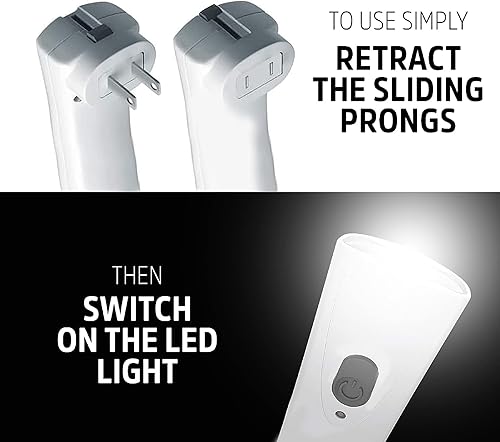 Miniatura 3 de ENERGIZER - Linterna LED de emergencia recargable compacta, puede enchufarse, portátil, para cortes de luz, ideal para suministros de huracán, kits