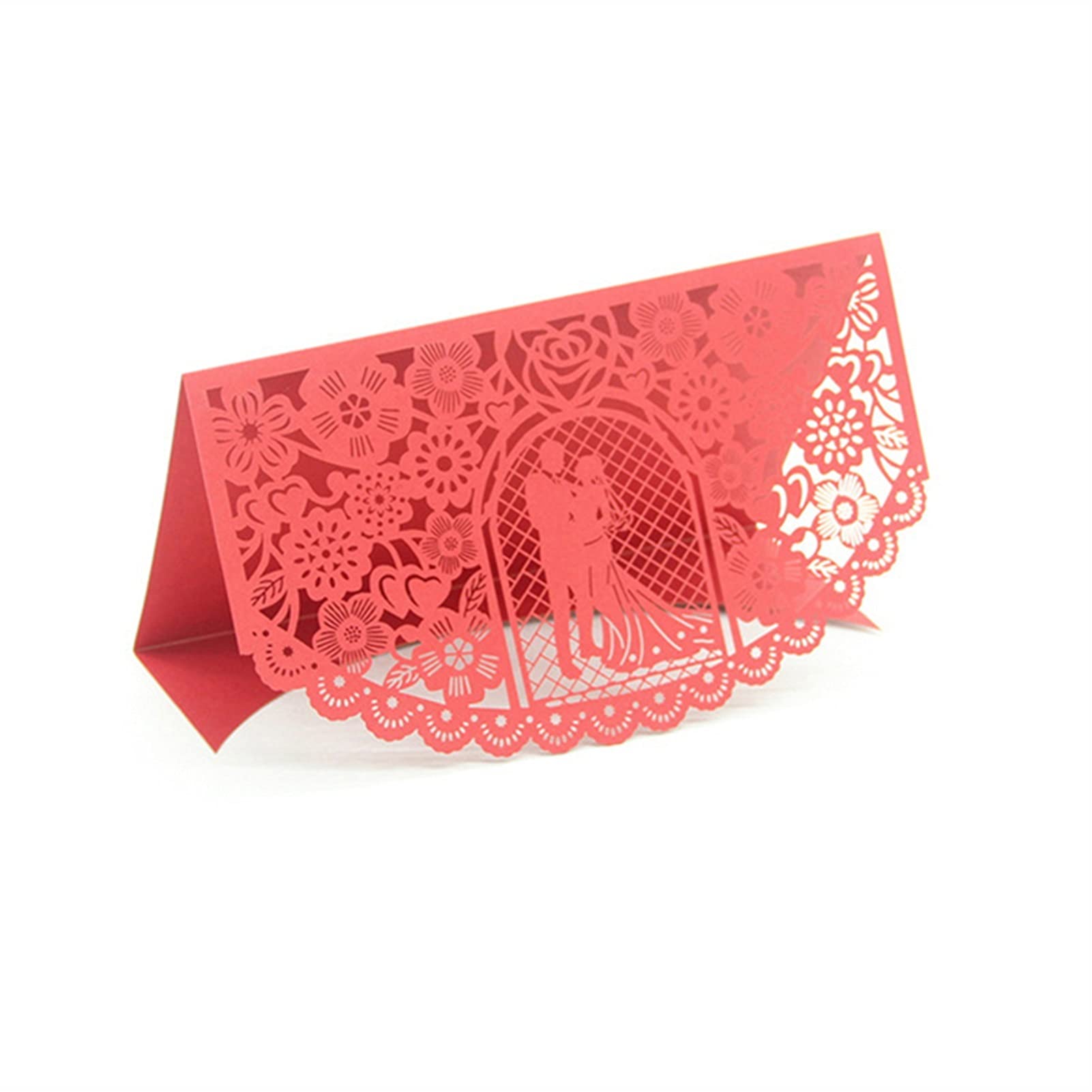Tarjeta de felicitación Ducha Manera de la Boda Invitaciones del Compromiso Nupcial invita Holder le agradece Las Tarjetas (Embalaje no Incluyen el Papel Interior) Tarjeta de Agradecimiento