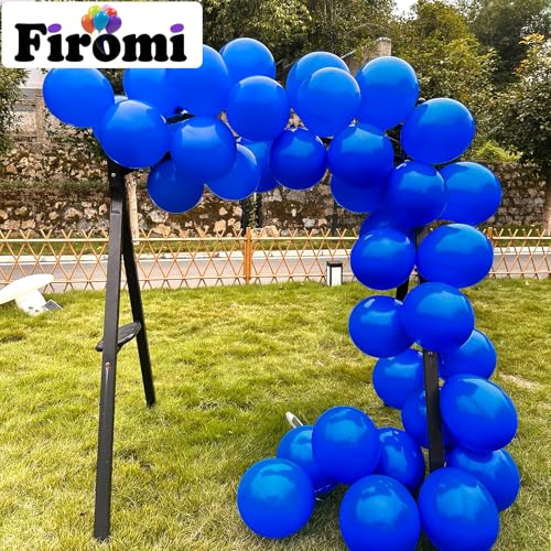 Image of Firomi Royal Blue Party Balloons 12-inch 100 Pack (with 3 Ribbons)