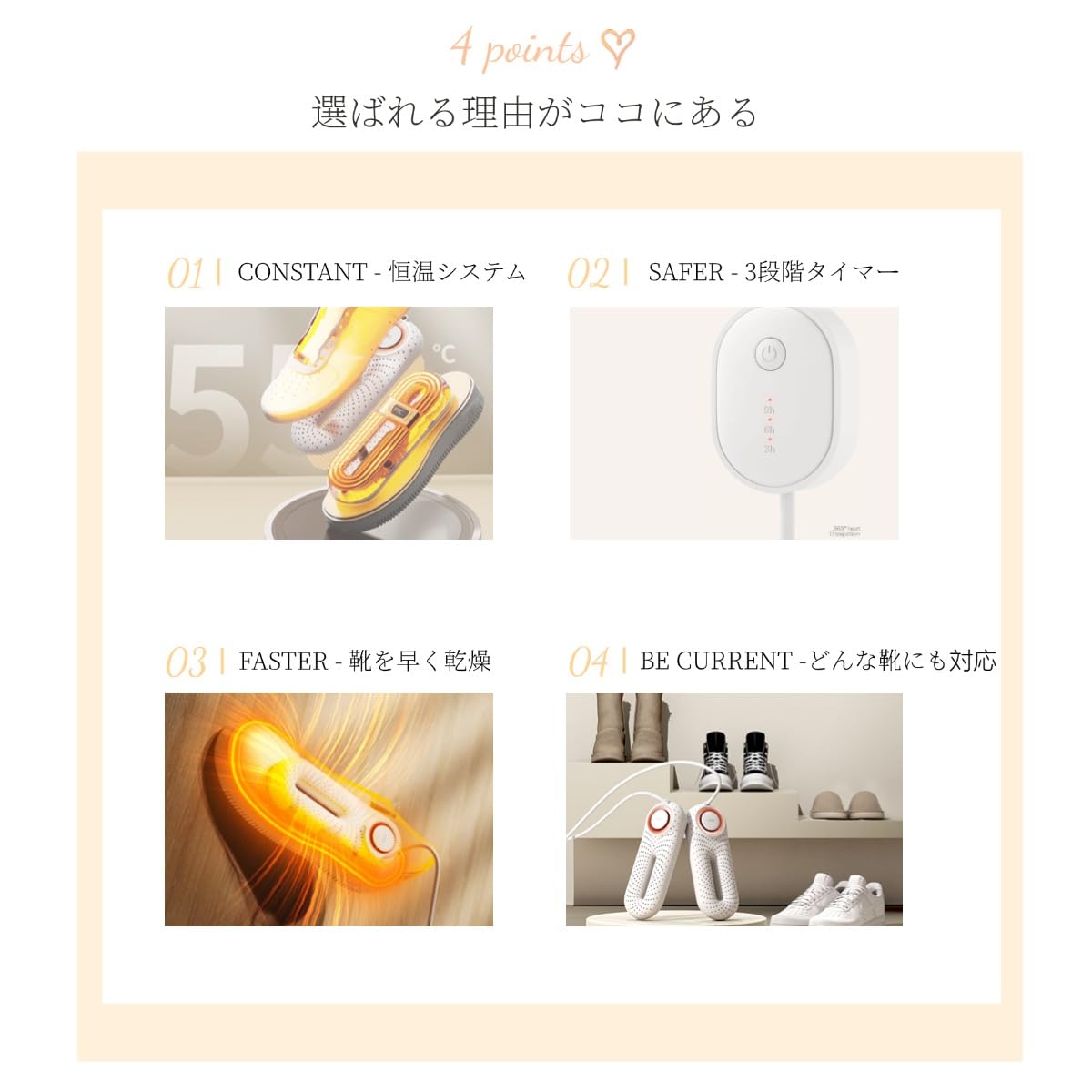 Amazon.co.jp: 【独自設計の強力送風】靴乾燥機 シューズドライヤー 速