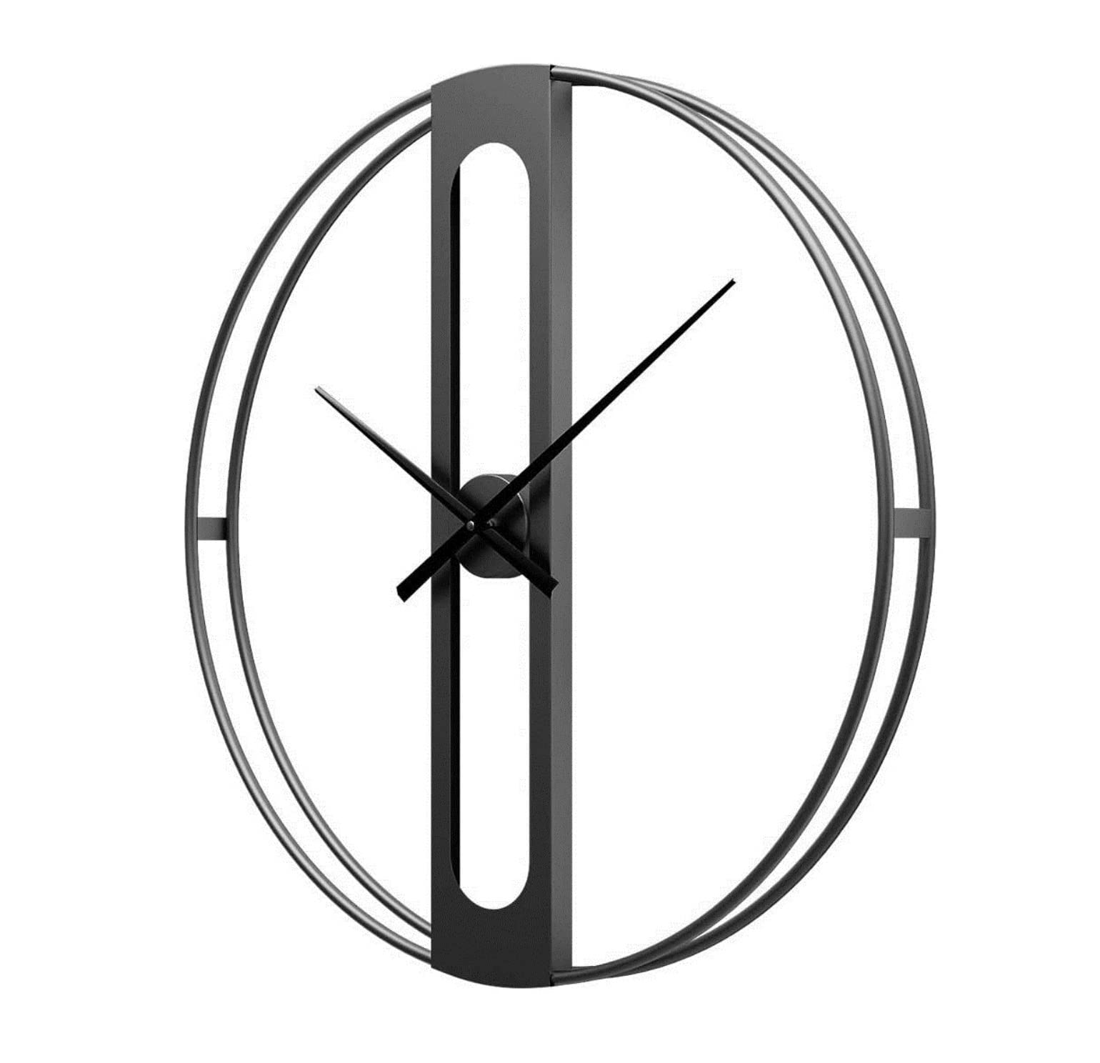 Zegar Ścienna Wiszący Zegar Nowoczesny Duży Zegar Ścienny 3D Cichy, Nie Tykający Zegar Kwarcowy Do Salonu Sypialnia Biuro Zegar Ścienny Zegary Ścienne (Color : Zwart, Size : 70 * 70cm)