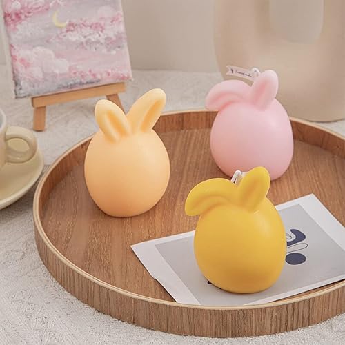 Miniatura 9 de Voyyphixa Molde de resina de Pascua lindo conejo moldes de resina de silicona para fundición de epoxi, conejo, moldes de fundición de silicona epoxi
