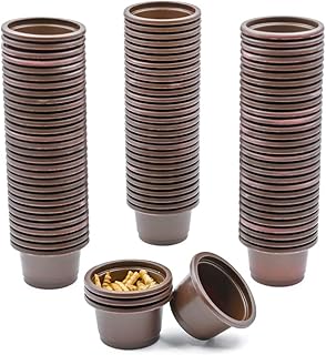 0.75oz 100 pcs Crested Gecko Food and Water Feeding Cups, Reptile Feeder Bowls, for Lizard and Other Small Pet Ledge Accessories Supplies