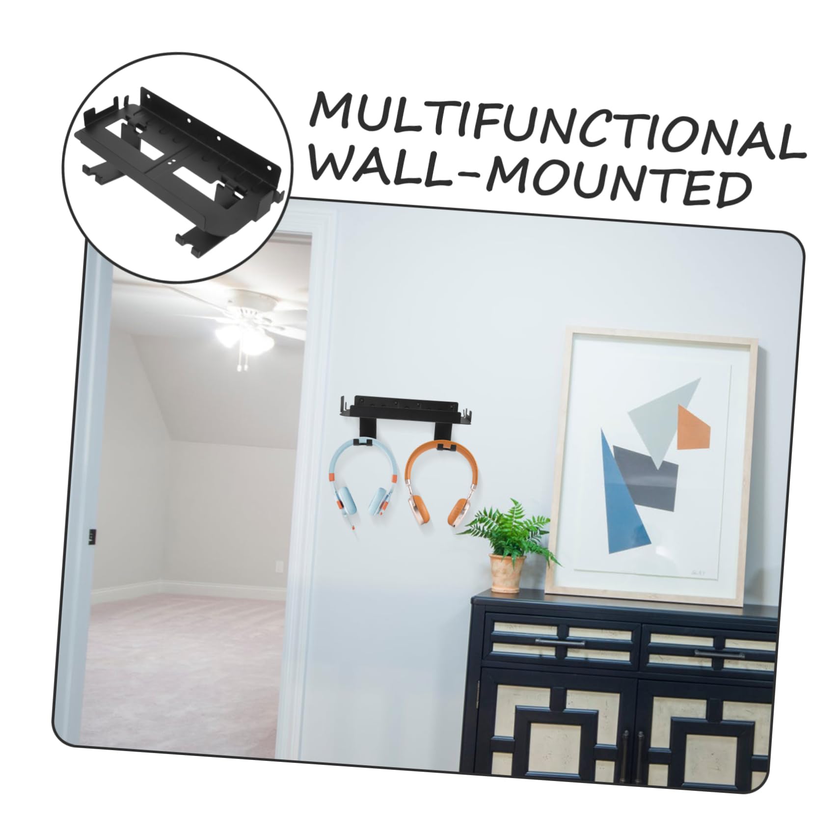 SHINEOFI Soporte de Pared Multifuncional para Consola de Organizador de Controladores y Auriculares Montaje y Elegante para y Gafas VR de Almacenamiento Compacto