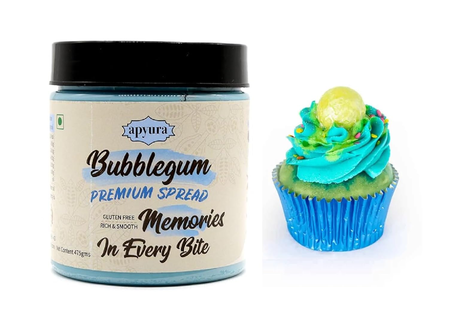 APYURA PREMIUM SPREADS Bubblegum for Cake/Chocolate/Cookie/Cupcake/Dessert/Icing/baking/Brownies/juice/sweet/Pudding/Ice Cream/Tea Cake (Quantity 475 gm) (B09RK66L45) Amazon Price History, Amazon Price Tracker