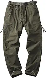 Calças de caminhada para homem, impermeáveis, softshell, para trabalho, táticas, com forro polar, resistentes ao vento e quentes, punhos ajustáveis