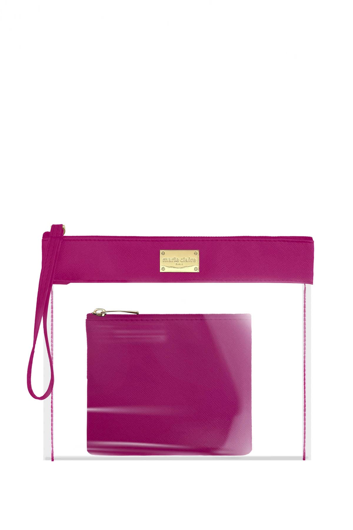 Marie ClairePlastic Pouch (Fushia)