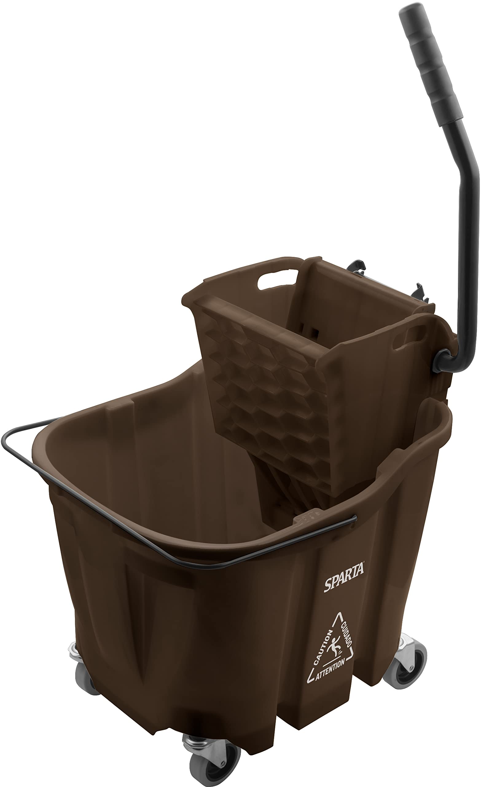 Carlisle FoodService Products Omnifit Mop Bucket with Side Press Wringer for Floor Cleaning, Kitchens, Restaurants, Office, And Janitorial Use,