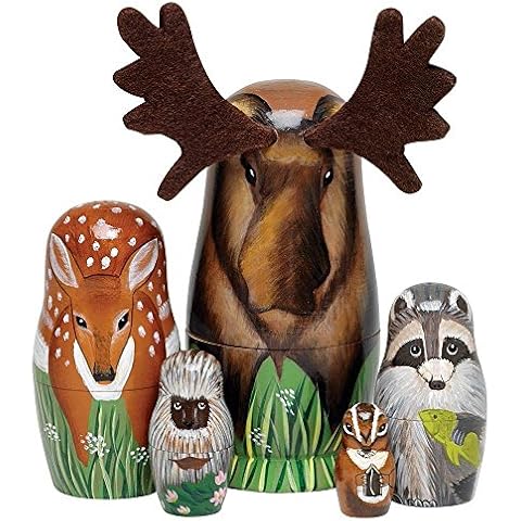Bits and Pieces Wooden Nesting Dolls Cover