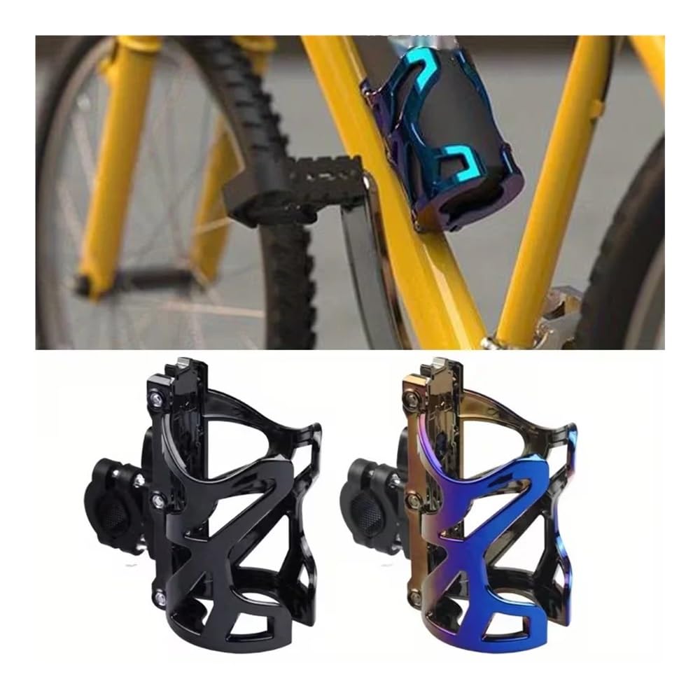 Flaschenhalter Motorrad Verstellbarer Motorrad-Wasserflaschenhalter, Fahrrad-Getränkehalter, Roller-Universal-Wasserflaschen-Lenker-Getränkehalter-Halterung