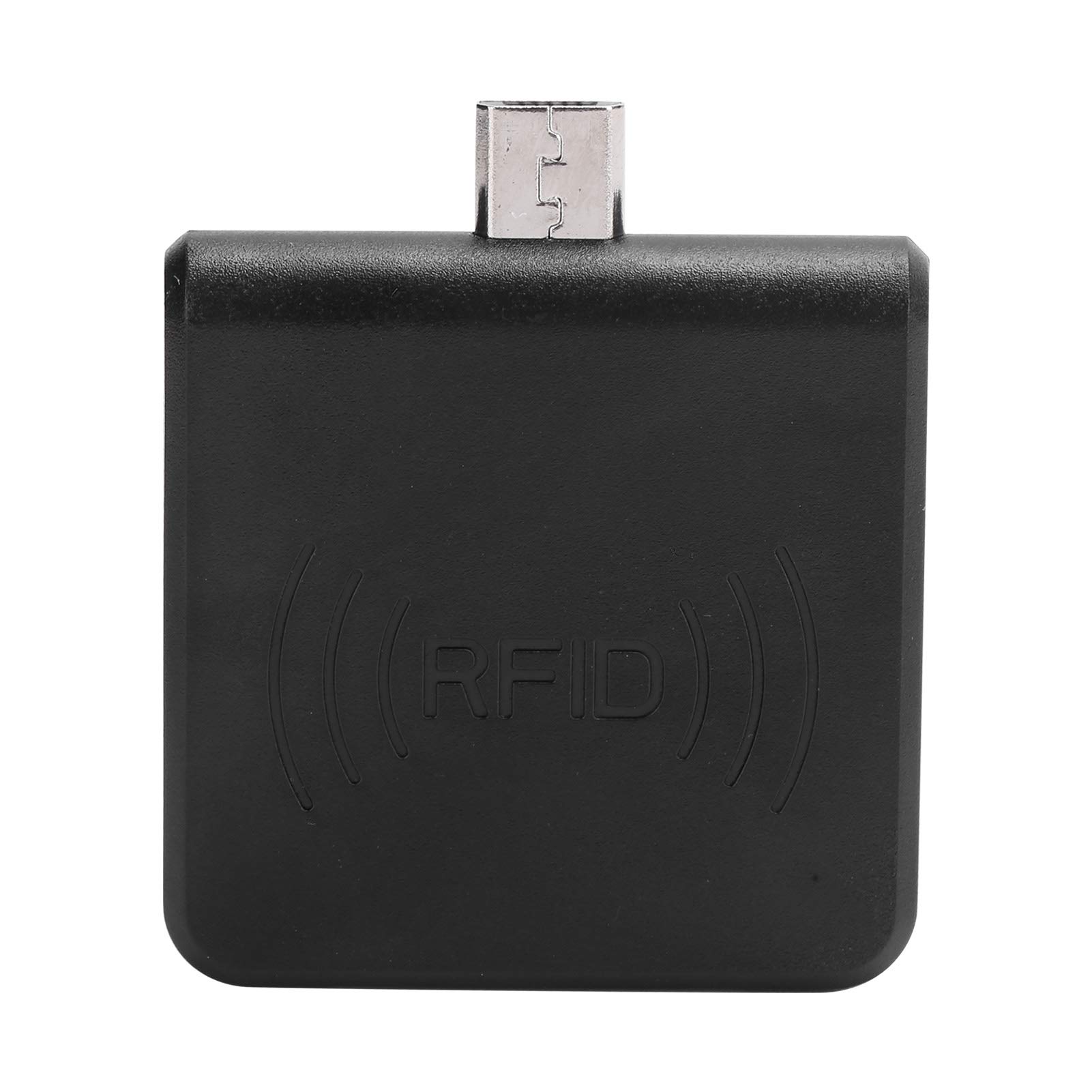 W86 Tragbarer Micro-USB-Handy-Kartenleser für, Kleiner und Zuverlässiger -ID-Leser für das Tierhaltungsmanagement, ABS-Material (Schwarz)