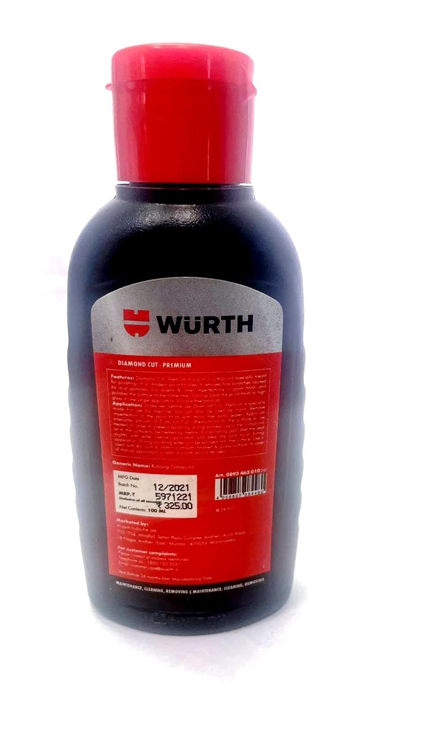 Wuerth Rubbing Polish Diamond Cut Premium (100 ml, Dark Blue)