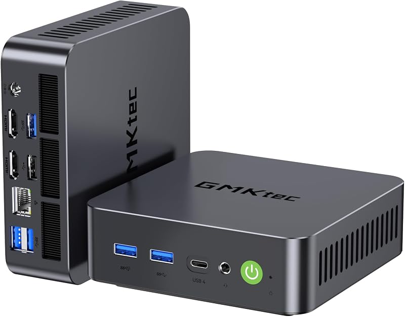 GMKtec K17 AI Mini PC Intel Core Ultra 5 226V LPDDR5X 8533MT/s 97 Tops AI | Intel Arc 130V 16GB LPDDR5X 8533MT/s 1TB PCIe 4.0 SSD Dual M.2 (Gen5+Gen4) Up to 16TB USB4 8K Triple Display WiFi 6E