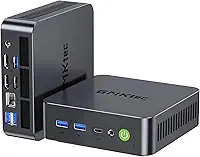 GMKtec Estação de trabalho Mini PC K10-32+1T-Black-DE, Intel Core i9 13900HK (14C/20T) até 5,4 GHz, Mini computador 32 GB DDR5 RAM 1TB SSD com 11 Pro, 8X portas USB/COM/HDMI/DP para Office Business