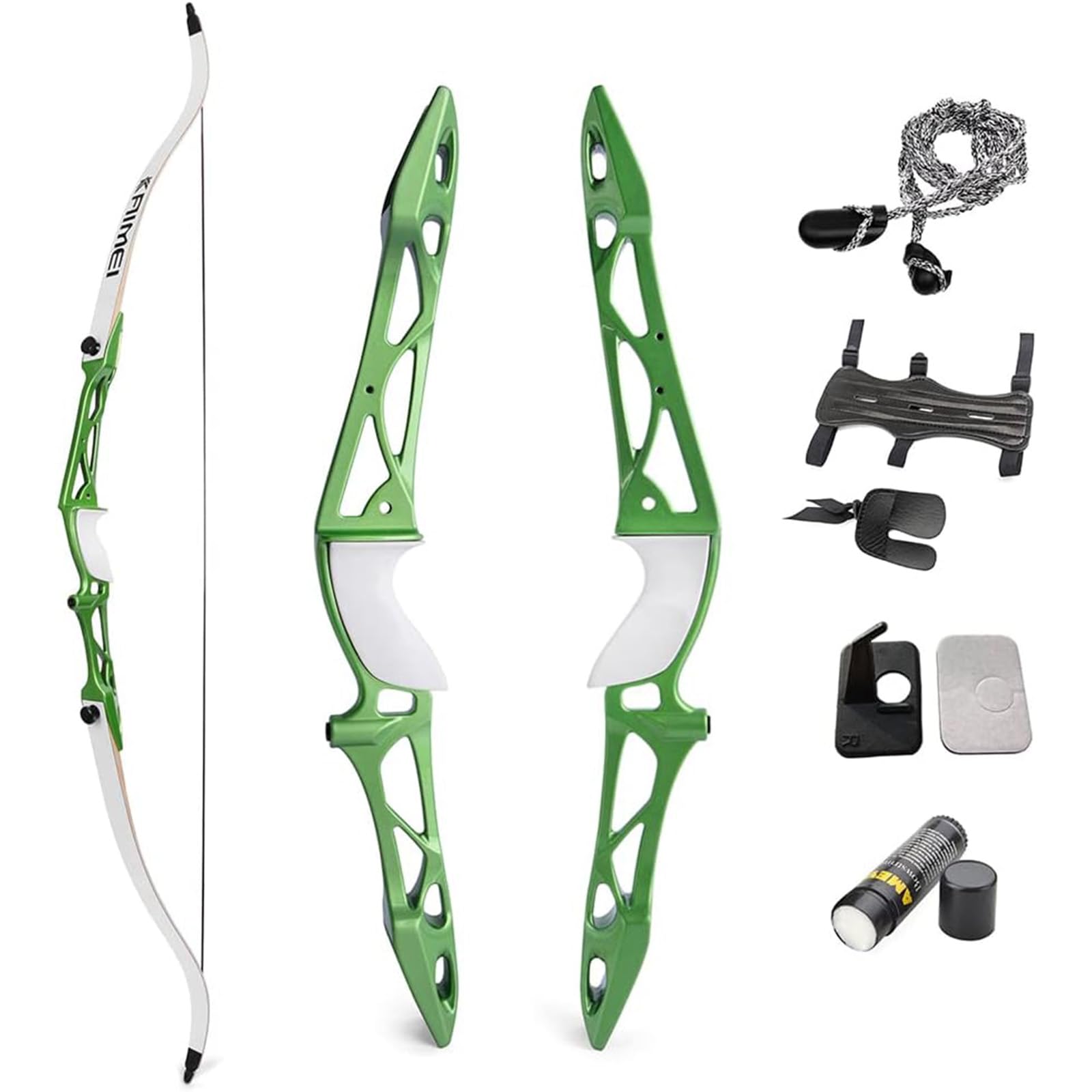 AMEYXGS Bogenschießen Takedown Recurve Bogen Set 66" 68" 70" Langbogen 12-40 lbs Sportbogen Jagdbogen Erwachsener Bogen Outdoor Zielübungen