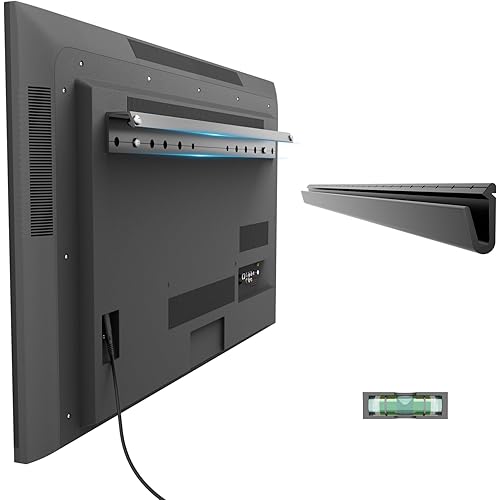 No Drill Drywall TV Mount, No Stud TV Wall Mount for 32-75 Inch Most Brand TVs up to 150lbs, Easy Install no Stud Studless TVs Wall Mount, Included All Hardware-Level Bubble Meter