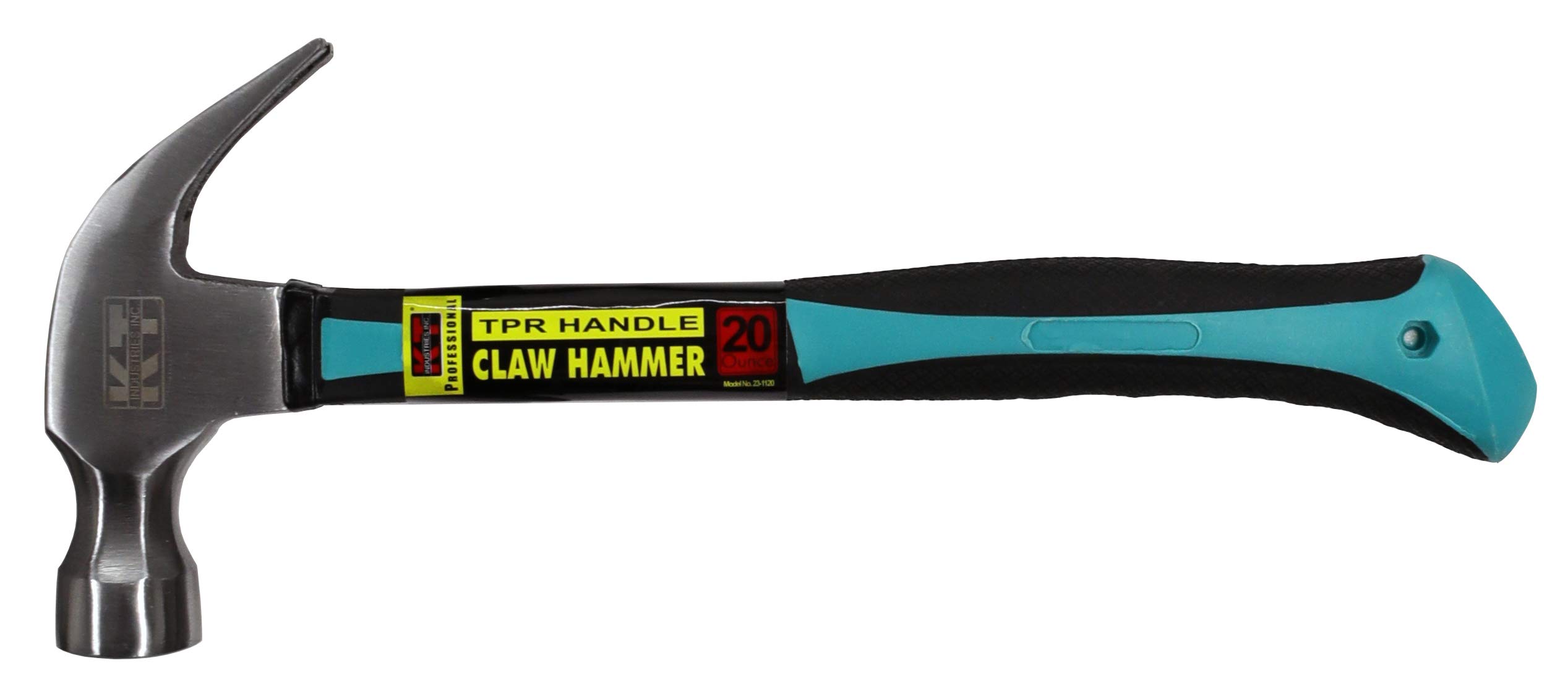 K-T Industries 23-1120 20-Ounce TPR Handle Claw Hammer