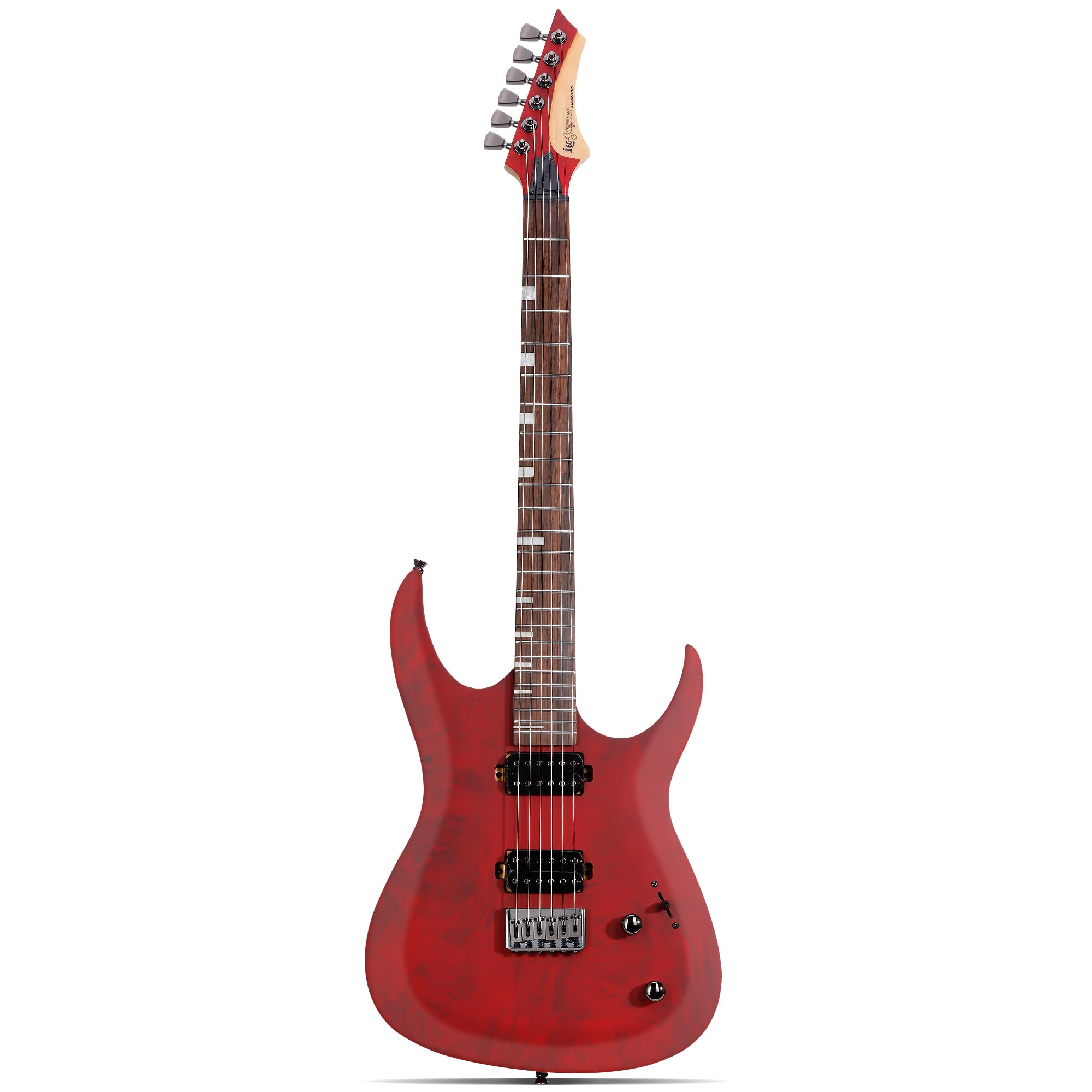 Amazon.com: Leo Jaymz Tornado 6-String Electric Guitar, Okoume