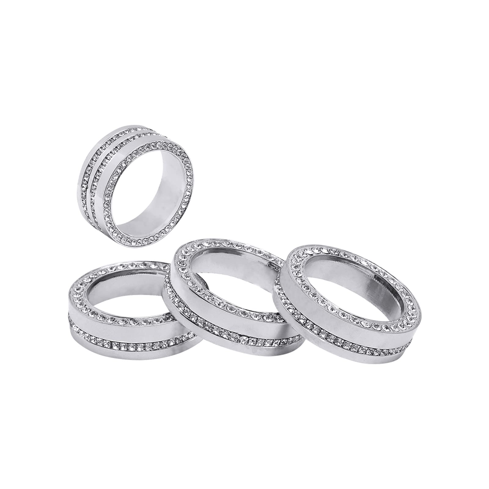 LECART for Jeep Wrangler JL Accessories Bling AC Tune Knob Headlight Switch Knob Cover Caps for Jeep Wrangler JL JLU Gladiator JT 2020 2021 4 Pack