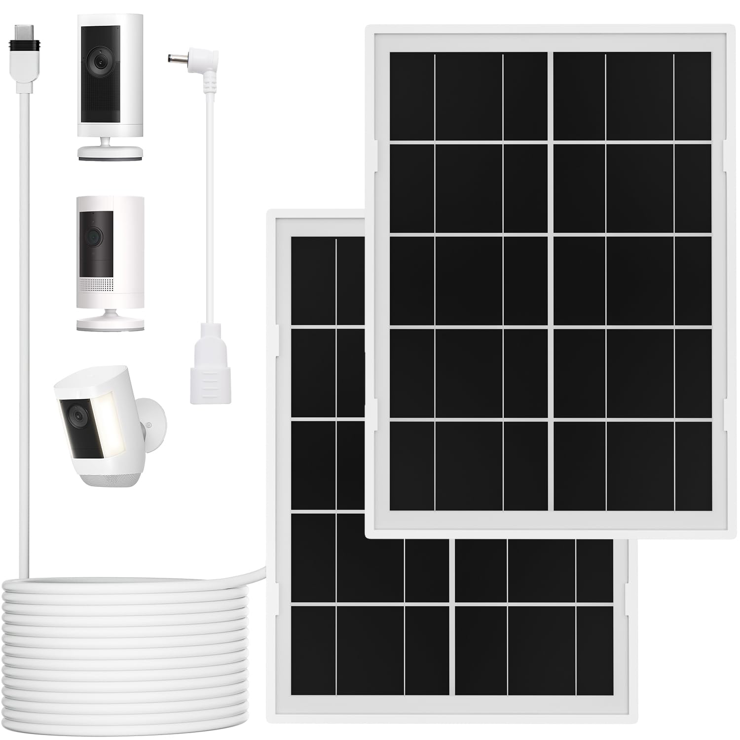 Amazon.com : 7W Solar Panel for Ring Camera,2Pack Solar